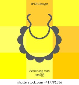 Web line icon. Bib