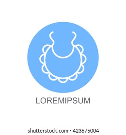 Web line icon. Bib