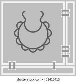 Web line icon. Bib