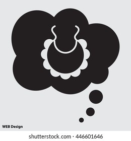 Web line icon. Bib
