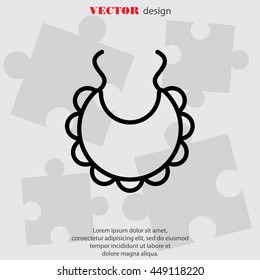Web line icon. Bib