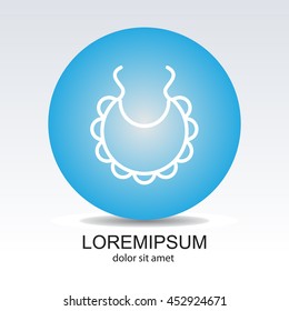 Web line icon. Bib