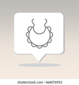 Web line icon. Bib