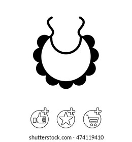 Web line icon. Bib