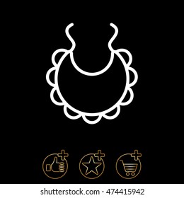 Web line icon. Bib