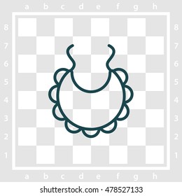 Web line icon. Bib