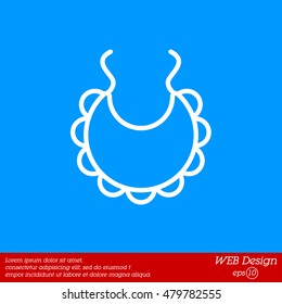 Web line icon. Bib