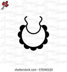 Web line icon. Bib