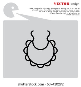 Web line icon. Bib