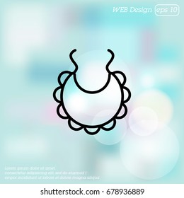 Web line icon. Bib