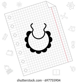 Web line icon. Bib