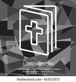 Web line icon. Bible, Holy Writ