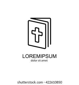 Web line icon. Bible, Holy Writ