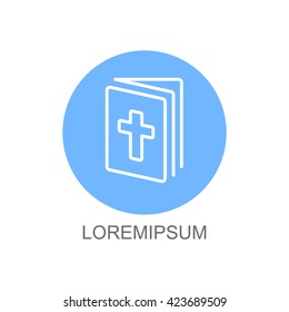 Web line icon. Bible, Holy Writ