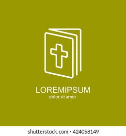 Web line icon. Bible, Holy Writ