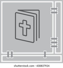 Web line icon. Bible, Holy Writ