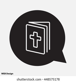 Web line icon. Bible, Holy Writ