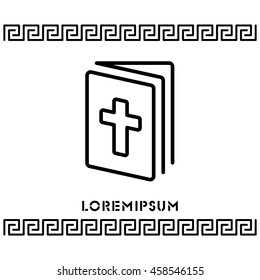 Web line icon. Bible, Holy Writ