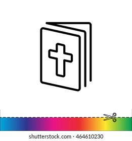 Web line icon. Bible, Holy Writ