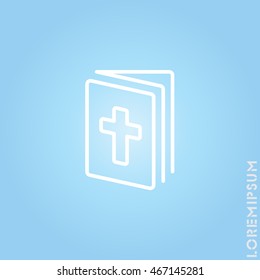 Web line icon. Bible, Holy Writ