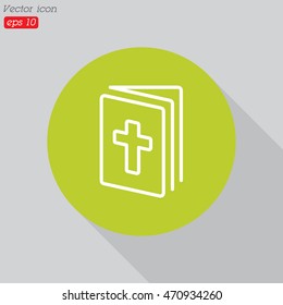 Web line icon. Bible, Holy Writ