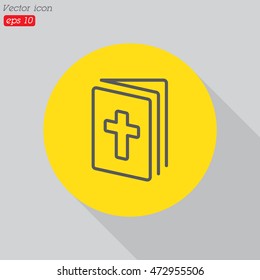 Web line icon. Bible, Holy Writ