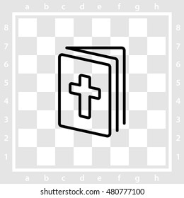 Web line icon. Bible, Holy Writ