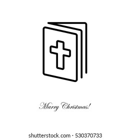 Web line icon. Bible, Holy Writ