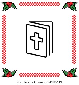 Web line icon. Bible, Holy Writ