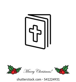 Web line icon. Bible, Holy Writ