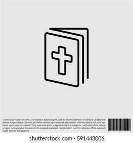 Web line icon. Bible, Holy Writ
