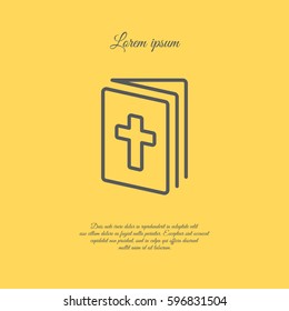 Web line icon. Bible, Holy Writ