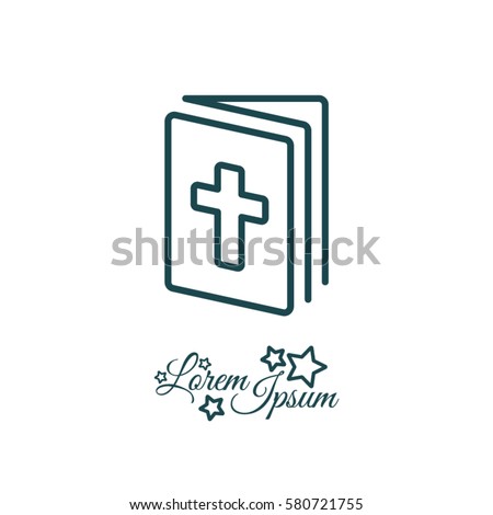 Web line icon. Bible, Holy Writ