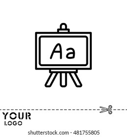 Web line icon. Blackboard