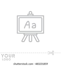 Web line icon. Blackboard
