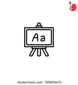 Web line icon. Blackboard