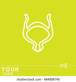 Web line icon. Bladder