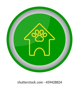 Web line icon. Booths for dogs, Animal House