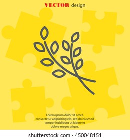 Web line icon. Branches, sprig