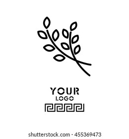 Web line icon. Branches, sprig