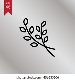 Web line icon. Branches, sprig