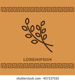 Web line icon. Branches, sprig