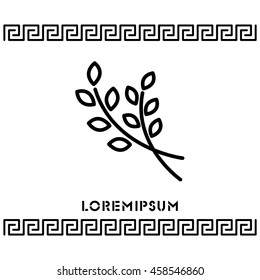 Web line icon. Branches, sprig