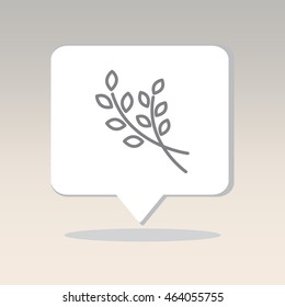 Web line icon. Branches, sprig
