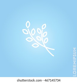 Web line icon. Branches, sprig