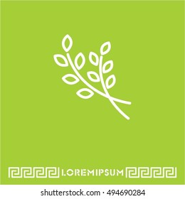 Web line icon. Branches, sprig