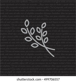 Web line icon. Branches, sprig