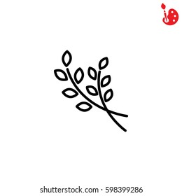 Web line icon. Branches, sprig