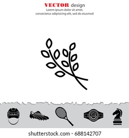 Web line icon. Branches, sprig