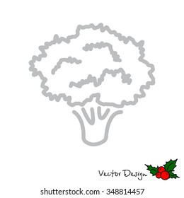 Web line icon. Broccoli
